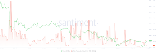 Are Dogecoin Whales Leaving The Meme Coin? Large Transactions Crash To 2-Month Lows