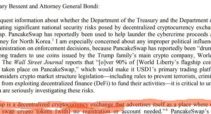 Elizabeth Warren Is Drawing The Knife on Trump’s Crypto Circus