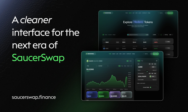 SaucerSwap Unveils Redesigned Platform and New Brand Identity for Hedera DeFi