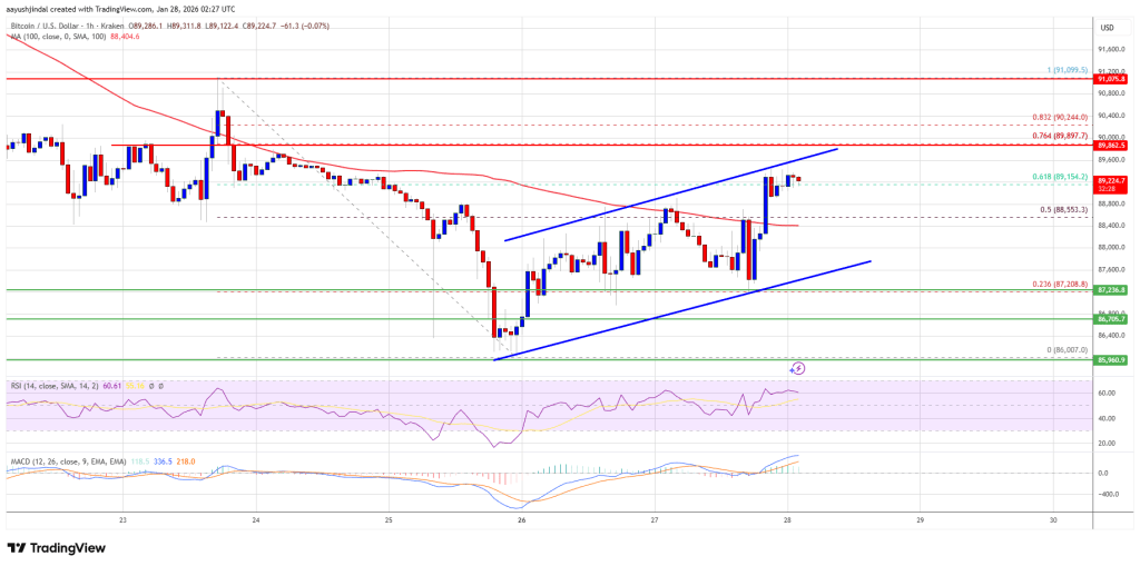 Bitcoin Price Marches Upward, But $90K Could Decide The Next Act