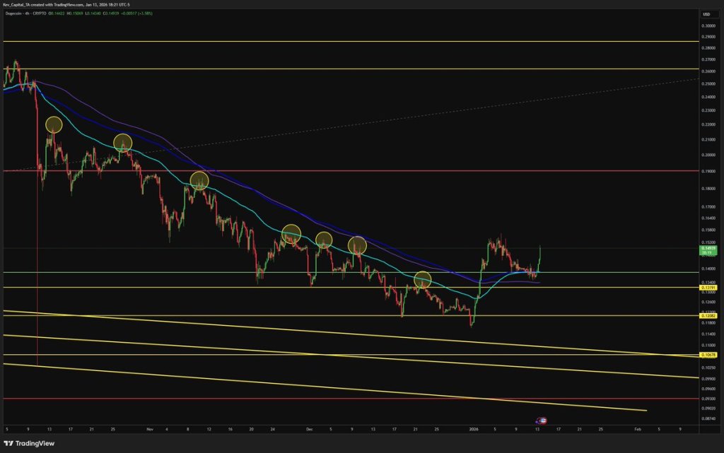 Dogecoin Bulls Don’t Celebrate Too Early: This Level Still Must Fall