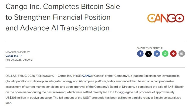 Bitcoin Miner Cango Sells 4,445 $BTC To Cover Collateralized Loan as $SUBBD Makes Waves