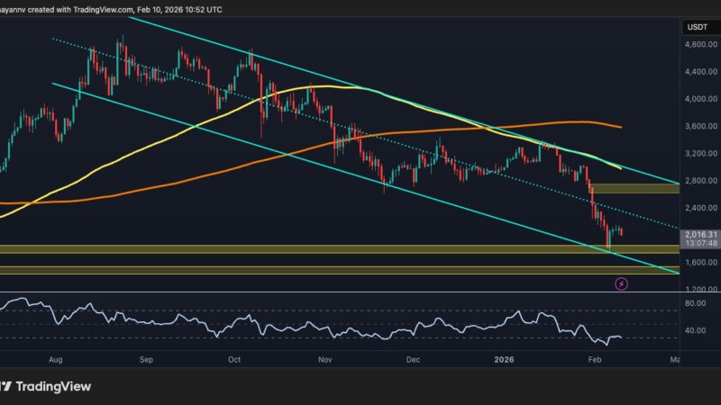 Ethereum Price Analysis: Descending Channel Dominates as ETH Tests Demand Zone
