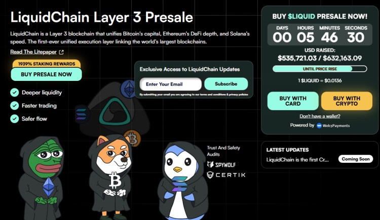 Is Goldman Sachs’ $153M XRP Exposure a Bull Signal for XRP, or Will $LIQUID Take Over?