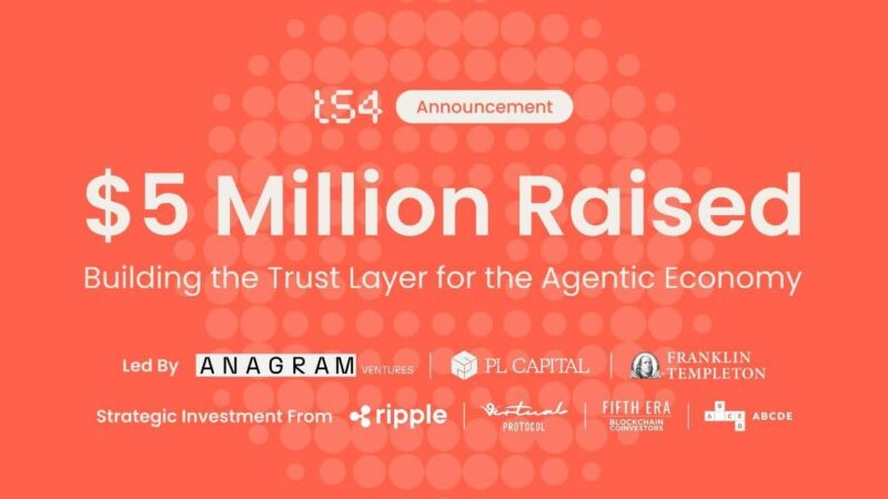 t54 Secures $5M Seed as Ripple, Franklin Templeton Back AI Agent Finance