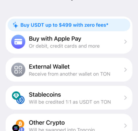 Wallet in Telegram Launches Cross Chain Deposits in Self Custodial TON Wallet