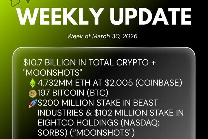 BitMine $10.7B Crypto Bet: 4.7M ETH, War Outperformance, 71K Weekly Buys Surge