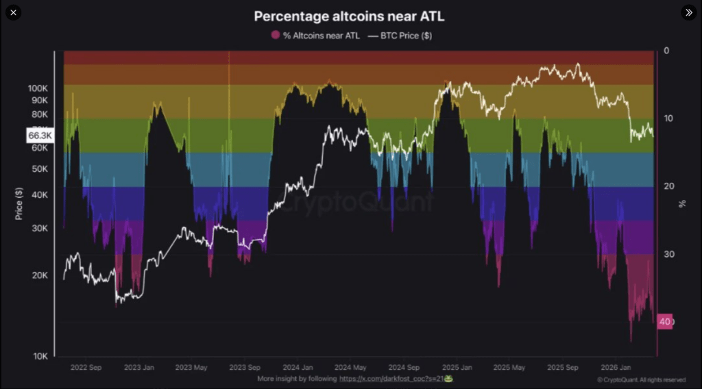 More Than 40% Of Altcoins Are Hitting Rock Bottom — And Experts Say It’s Worse Than The Last Crash