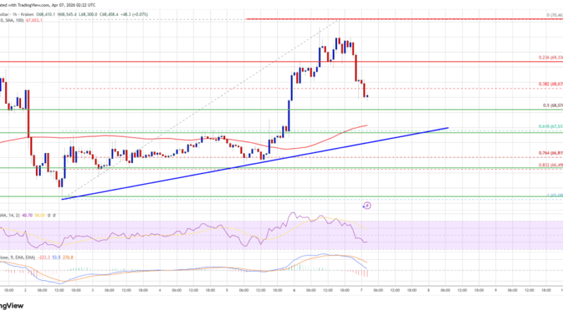 Bitcoin Price Rejected Above $70K, Bulls Lose Grip on Momentum