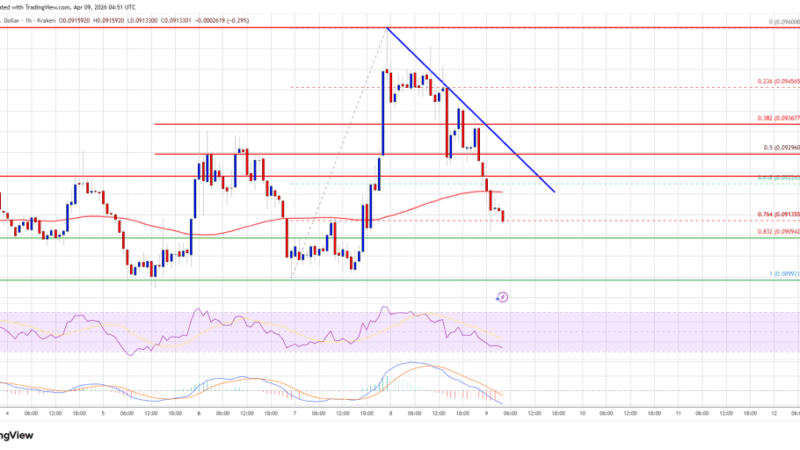 Dogecoin (DOGE) Turns Lower, Downside Risk Builds Rapidly