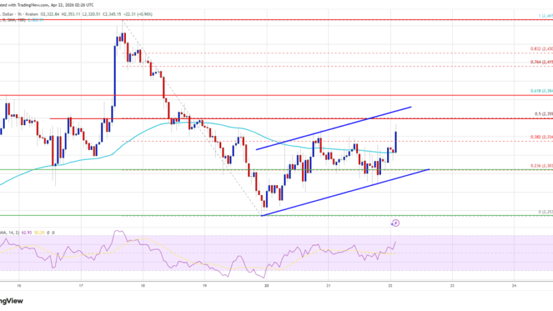 Ethereum Price Struggles To Gain Pace, Recovery Remains Fragile