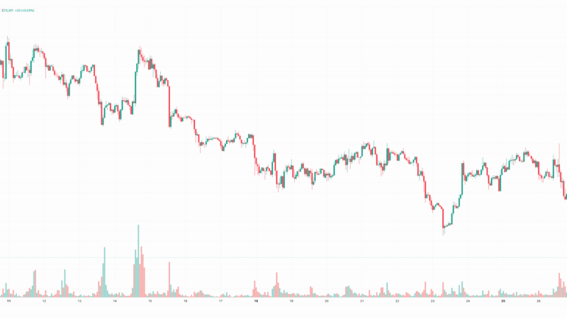 Bitcoin Crashes to $73,000 While Stellar (XLM) Defies Downturn With a 19% Surge: Market Watch