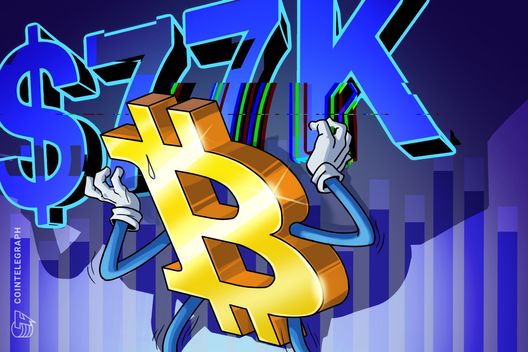 Bitcoin ‘liquidation hunts’ control BTC at $77K amid new Iran peace deal doubts