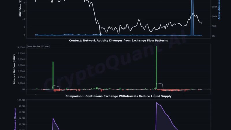 Chainlink Sees Historic On-Chain Surge While Exchange Supply Keeps Shrinking – Details