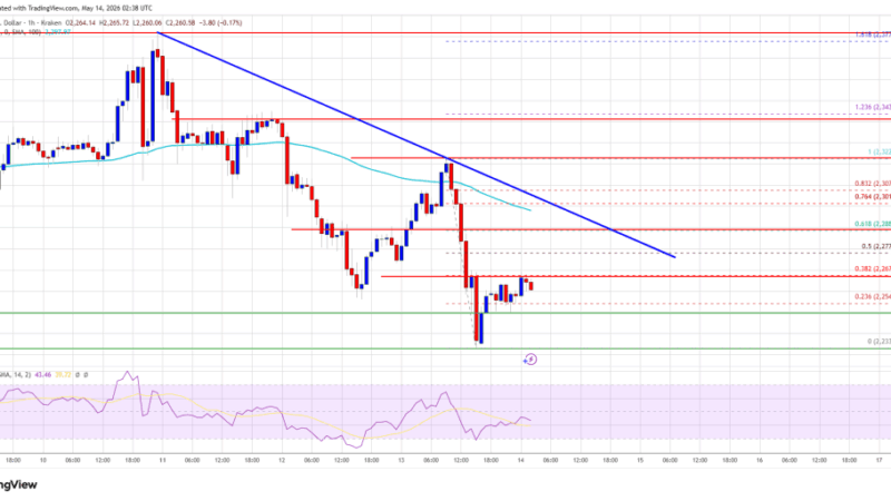 Ethereum Price Flashes Weakness Signals, Pullback Fears Start Rising
