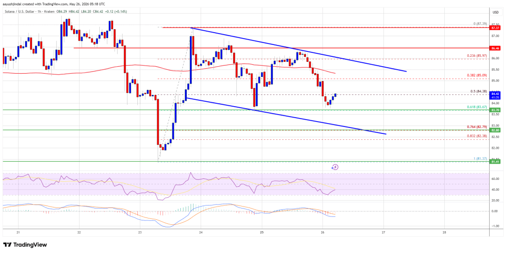 Solana (SOL) Trims Recent Gains, Market Sentiment Turns Fragile Again