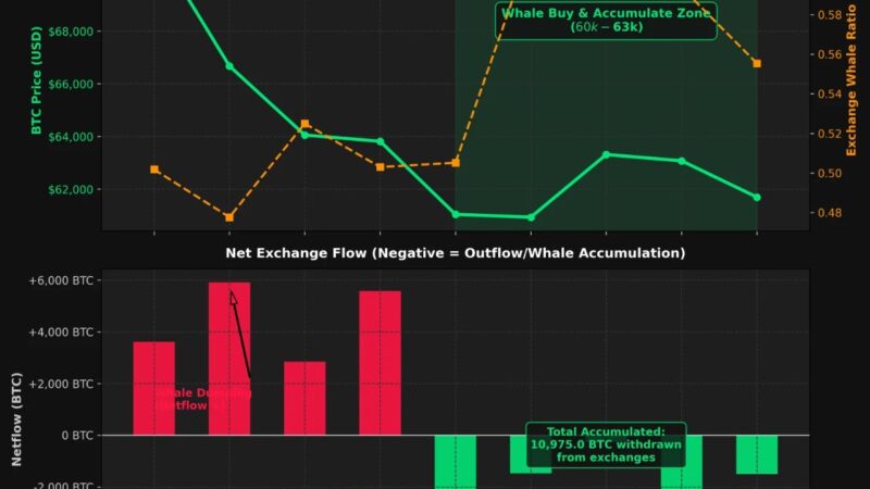 Bitcoin Whales Bought The $60K Dip As Retail Capitulated – Over 11,000 BTC Leave Exchanges